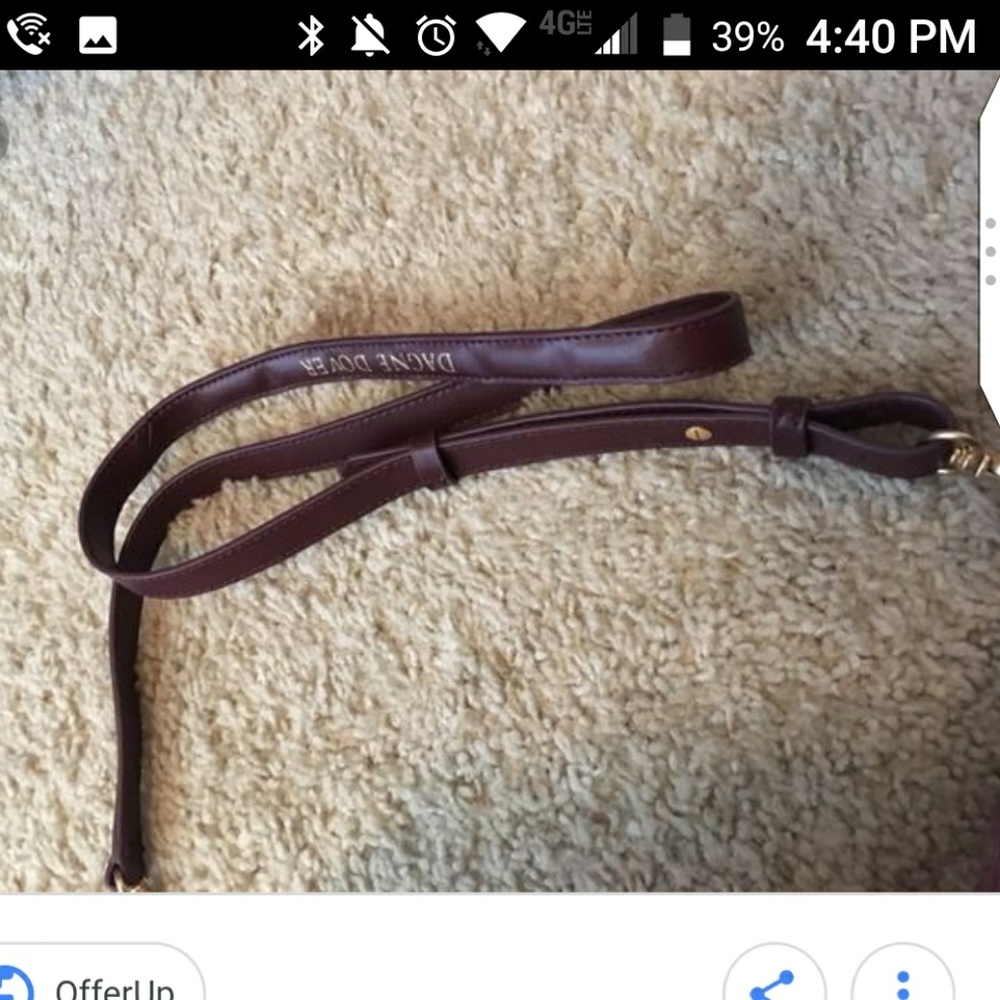 ISO Dagne Dover Oxblood Crossbody Strap - Picture 2 of 2